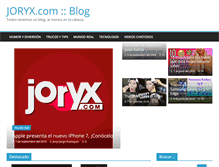 Tablet Screenshot of follow.joryx.com